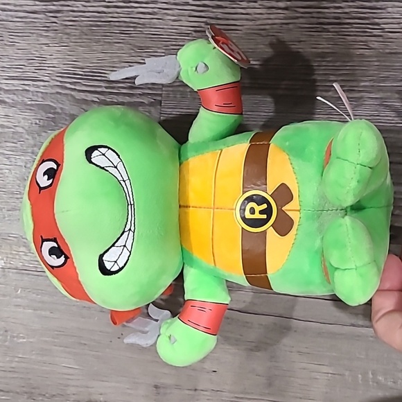 Ty Teenage Mutant Ninja Turtles Raphael Plush 10" - Picture 2 of 6